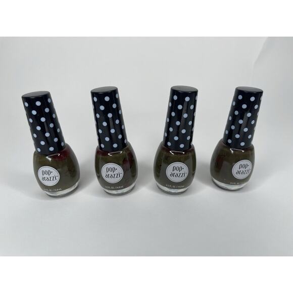 Poparazzi Nail Polish Salute The Troops Green Bundle Set Of 4 - Picture 6 of 8